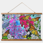 Dansen met bloemen & buistraten PV01 Hangend Wandkleed (Voorkant)