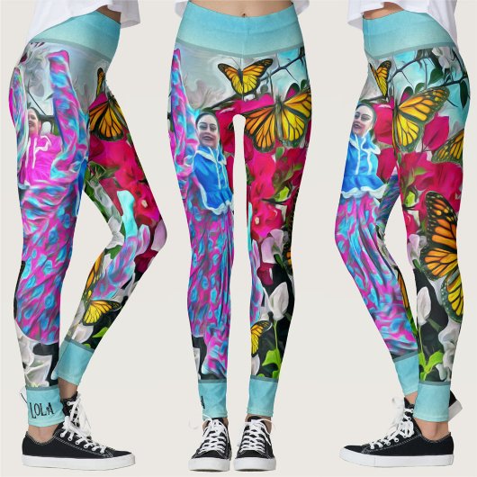 Dansen met bloemen & buistraten PV01 Leggings