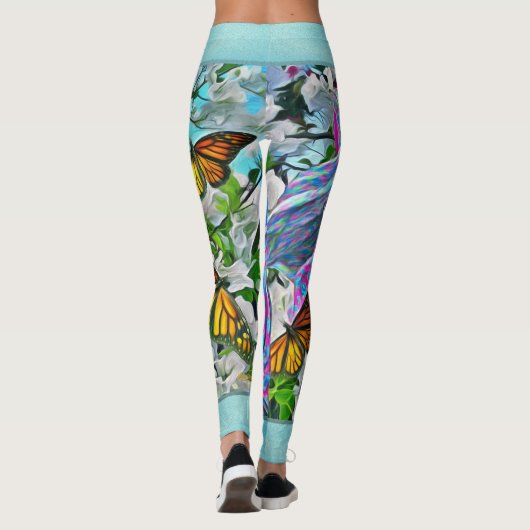 Dansen met bloemen & buistraten PV01 Leggings (Achterkant)
