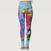 Dansen met bloemen & buistraten PV01 Leggings (Voorkant)