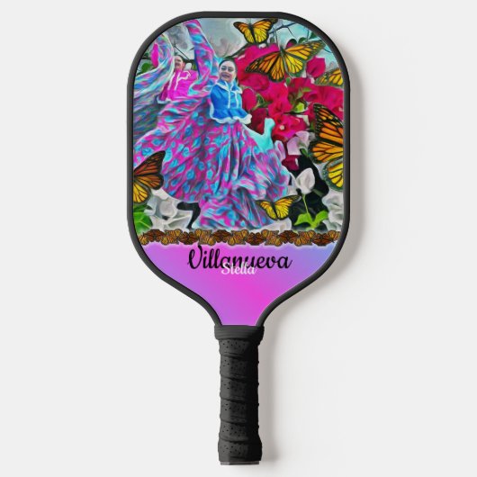Dansen met bloemen & buistraten PV01 Pickleball Paddle (Voorkant)