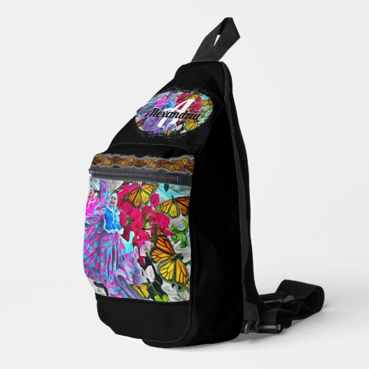 Dansen met bloemen & buistraten PV01 Sling Bag (Rechterhoek)