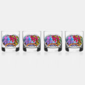 Dansen met bloemen & buistraten PV01 Whisky Glas (Achterkant)