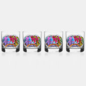 Dansen met bloemen & buistraten PV01 Whisky Glas (Voorkant)