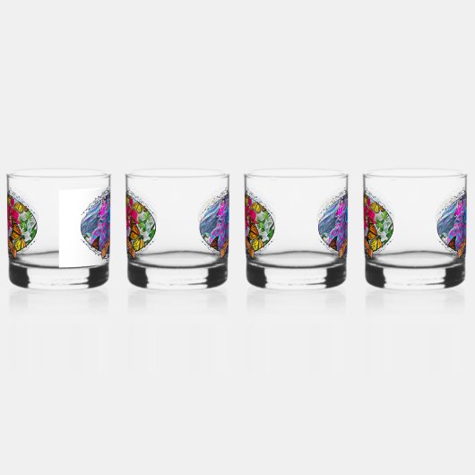 Dansen met bloemen & buistraten PV01 Whisky Glas (Links)