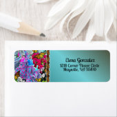 Dansen met Bloemen & Vlinders PV01 Adres Etiket (Insitu)