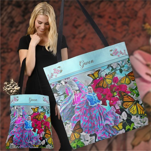 Dansen met Bloemen & Vlinders PV01 Tote Bag