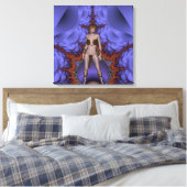 Dansen met chaos canvas afdruk (Insitu (Slaapkamer))