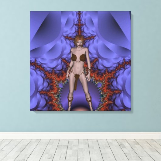 Dansen met chaos canvas afdruk (Insitu (Houten vloer))