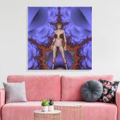 Dansen met chaos canvas afdruk (Insitu (Woonkamer))