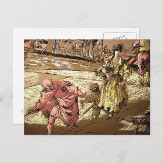 Dansen met de duivel briefkaart (Voorkant / Achterkant)