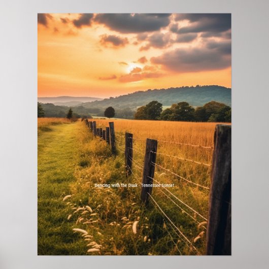 Dansen met de Dusk - Tennessee Sunset Poster (Voorkant)