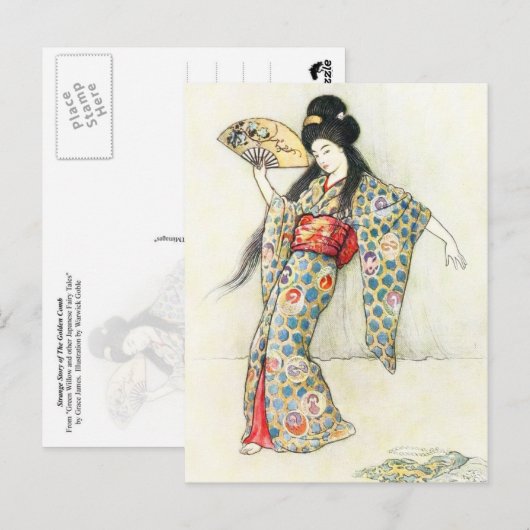 Dansen met de Golden Comb Briefkaart (Voorkant / Achterkant)