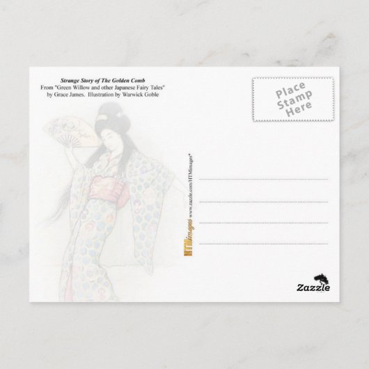 Dansen met de Golden Comb Briefkaart (Achterkant)