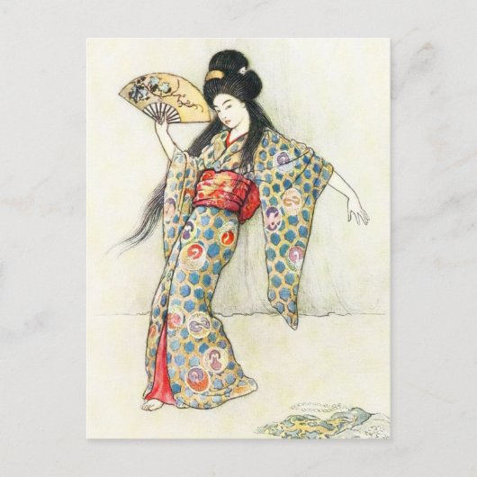 Dansen met de Golden Comb Briefkaart (Voorkant)