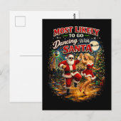 Dansen met de Kerstman Briefkaart (Voorkant / Achterkant)