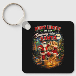 Dansen met de Kerstman Sleutelhanger