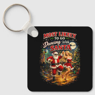Dansen met de Kerstman Sleutelhanger
