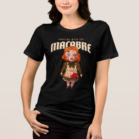 Dansen Met De Macabre Tri-Blend Shirt (Voorkant)