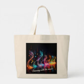 Dansen met de muziek grote tote bag (Achterkant)