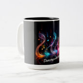 Dansen met de muziek tweekleurige koffiemok (Voorkant links)