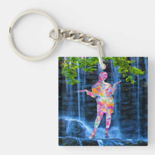 Dansen met de natuur sleutelhanger