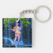 Dansen met de natuur sleutelhanger (Achterkant)