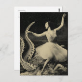 Dansen met de octopus briefkaart (Voorkant / Achterkant)