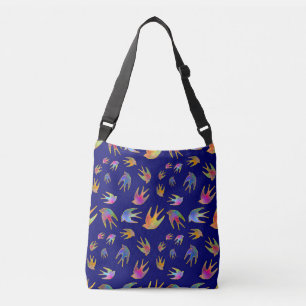Dansen met de wind middernacht crossbody tas