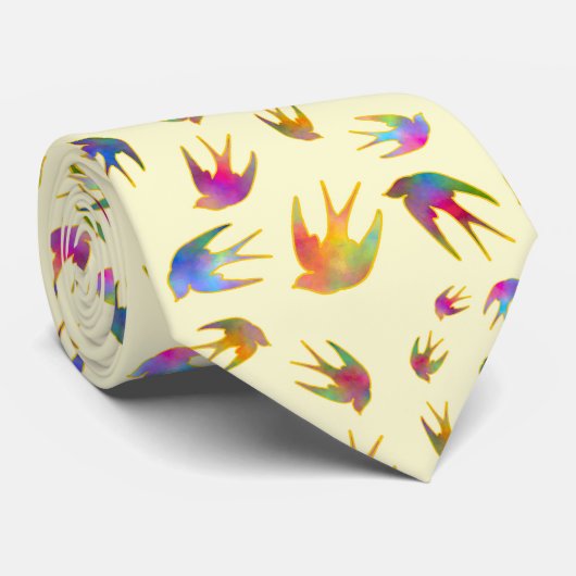 Dansen met de zonovergoten wind stropdas (Opgerold)