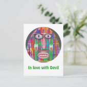 Dansen met Devil Briefkaart (Staand voorkant)