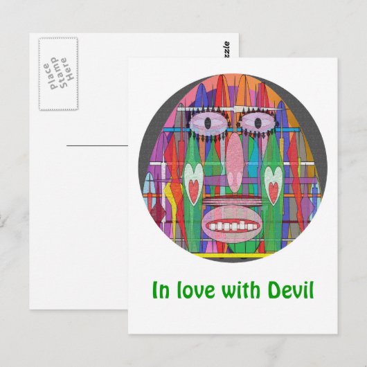 Dansen met Devil Briefkaart (Voorkant / Achterkant)
