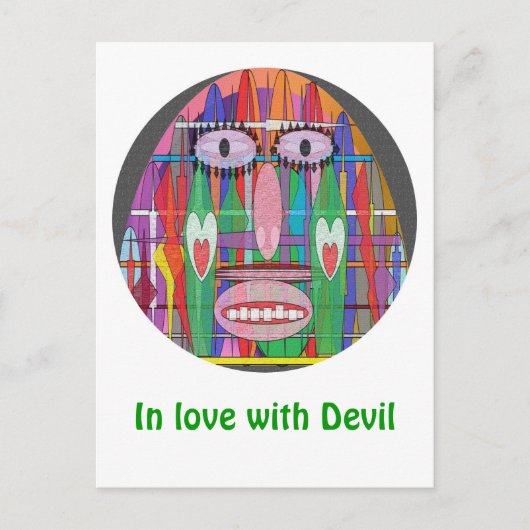 Dansen met Devil Briefkaart (Voorkant)