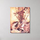 Dansen met Fairies Arthur Rackham Illustratie Canvas Afdruk (Voorkant)