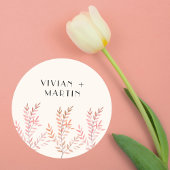 Dansen met het fluisteren van de wind ronde sticker