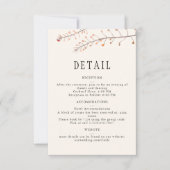 Dansen met het gefluister van de wind Details Kaar RSVP Kaartje (Voorkant)