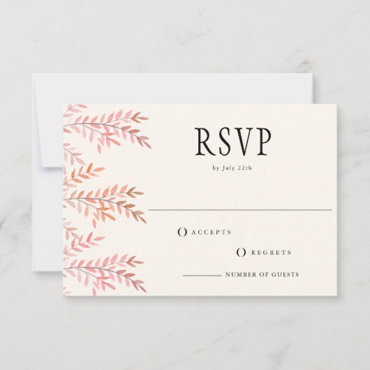 Dansen met het gefluister van de wind RSVP kaartje (Voorkant)