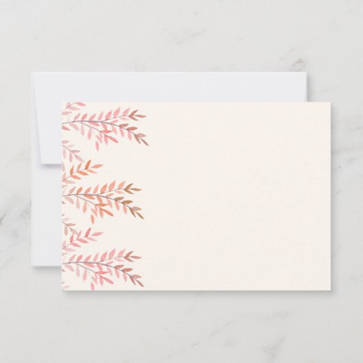 Dansen met het gefluister van de wind RSVP kaartje (Achterkant)