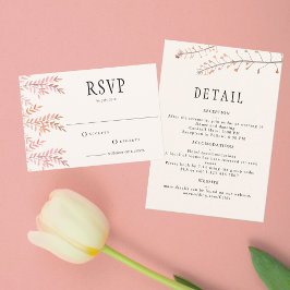 Dansen met het gefluister van de wind RSVP kaartje