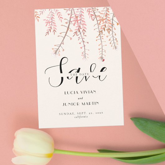 Dansen met het gefluister van de wind Save The Dat Kaart