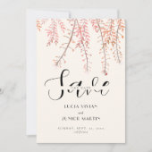 Dansen met het gefluister van de wind Save The Dat Kaart (Voorkant)