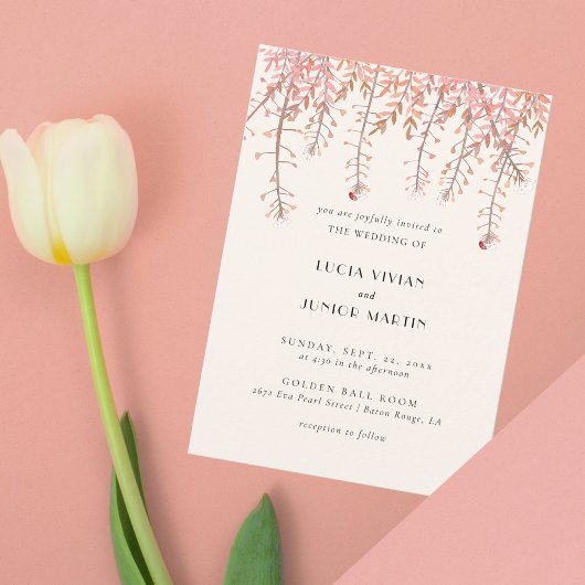 Dansen met het gefluister van de wind Wedding Kaart