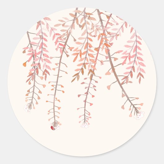 Dansen met het gefluister van de wind Wedding Stic Ronde Sticker (Voorkant)