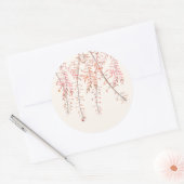 Dansen met het gefluister van de wind Wedding Stic Ronde Sticker (Envelop)