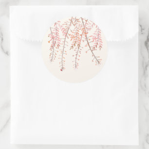 Dansen met het gefluister van de wind Wedding Stic Ronde Sticker