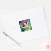 Dansen Met het Universum Vierkante Sticker (Envelop)
