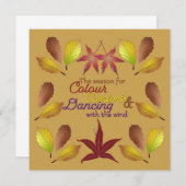 Dansen met het windvierkant briefkaart (Voorkant / Achterkant)