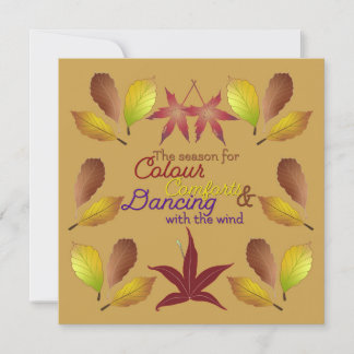 Dansen met het windvierkant briefkaart