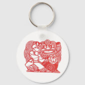 Dansen met leeuw sleutelhanger (Voorkant)