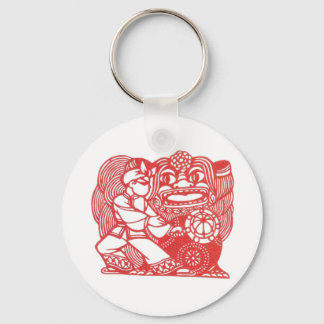 Dansen met leeuw sleutelhanger